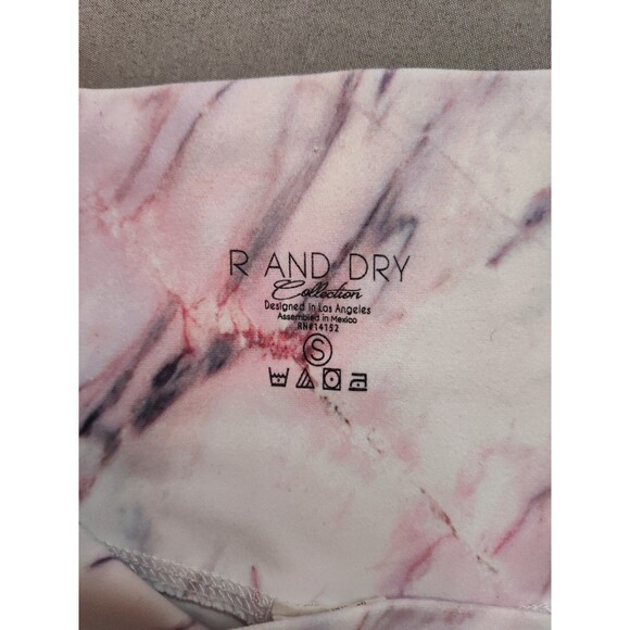 Women's R and Dry Collection Marble Leggings Pink Small - Picture 5 of 6